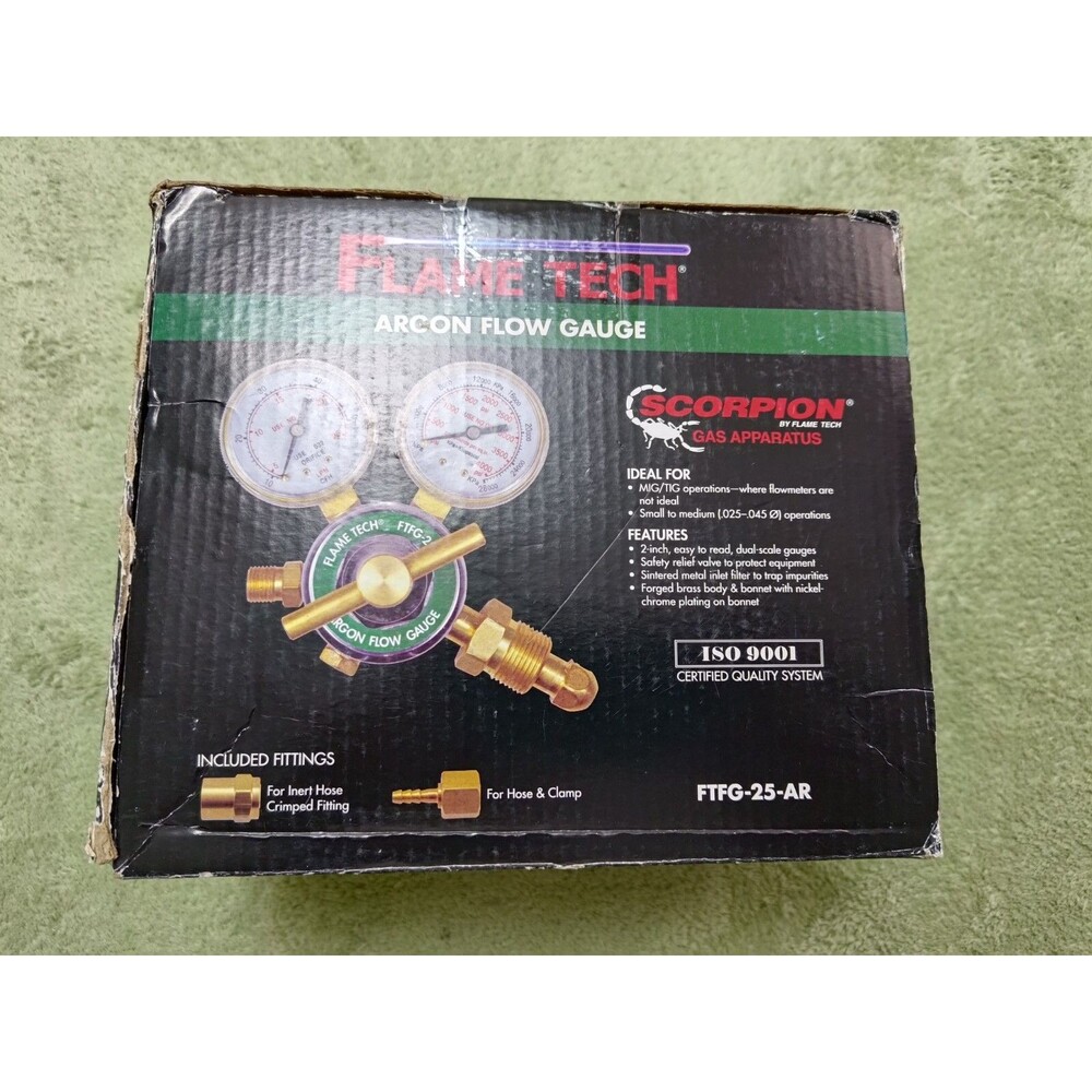 FLAME TECH SCORPION  GAS APPARATUS  Open Box  New FTFG-25-AR W/ FITTING